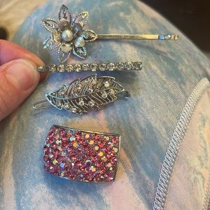 hair pins jewels accessories new years  eve outfit